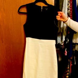 Black and white theory dress